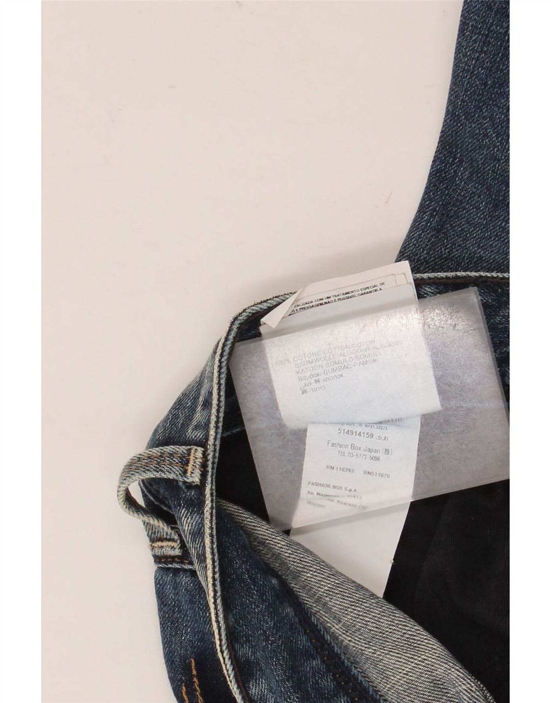 Replay Dame Distressed Slim Jeans W29 L32 Marineblå Bomuld