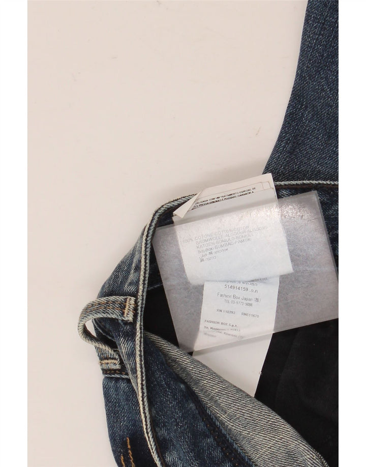 Replay Dame Distressed Slim Jeans W29 L32 Marineblå Bomuld