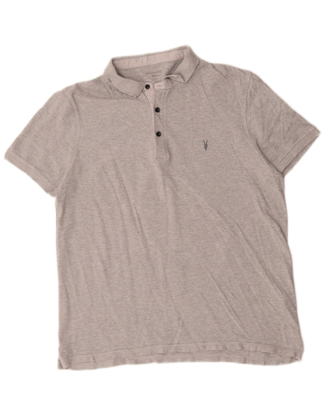 All Saints Polo Shirt til mænd 2XL Grå Bomuld