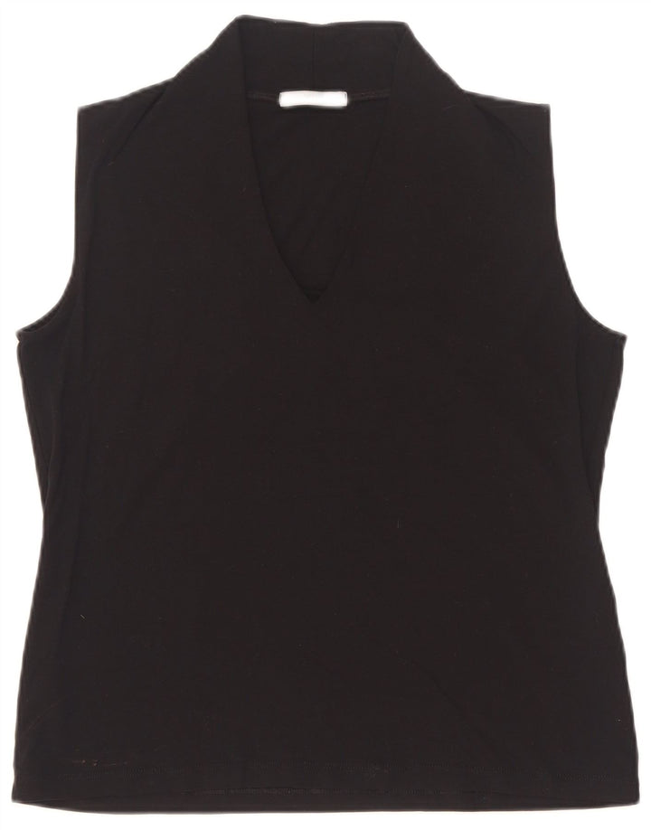 Marks & Spencer Damevest Top UK 16 Large Black Viscose