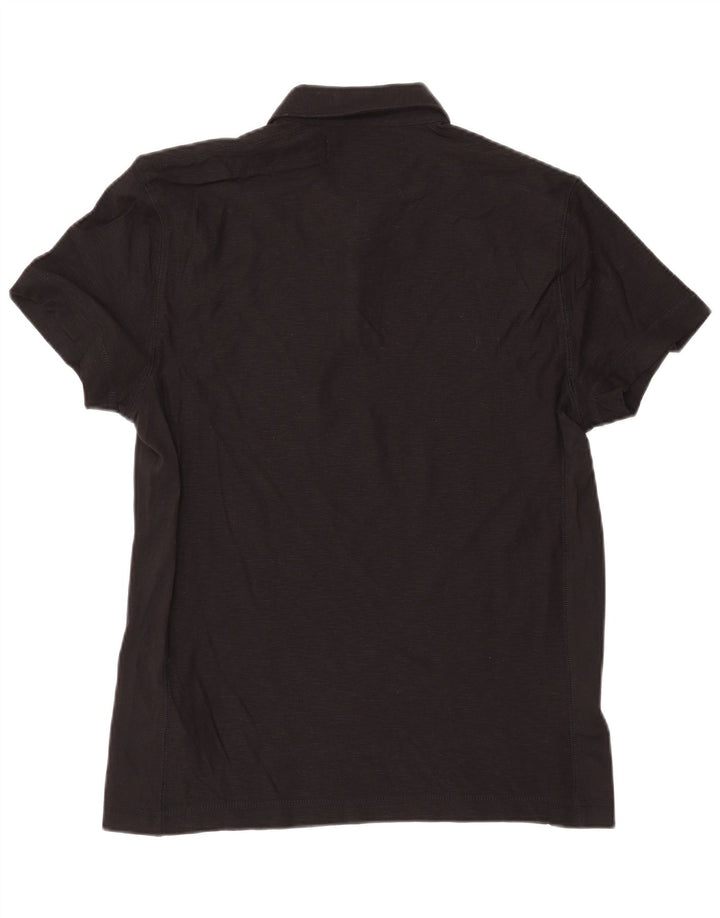 CALVIN KLEIN JEANS Grafisk poloshirt til mænd Medium Sort bomuld