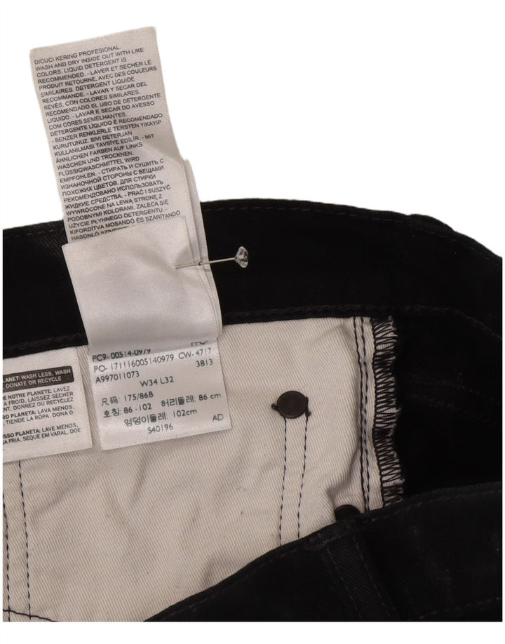 Levi's Herre 514 Straight Jeans W34 L32 Sort Bomuld