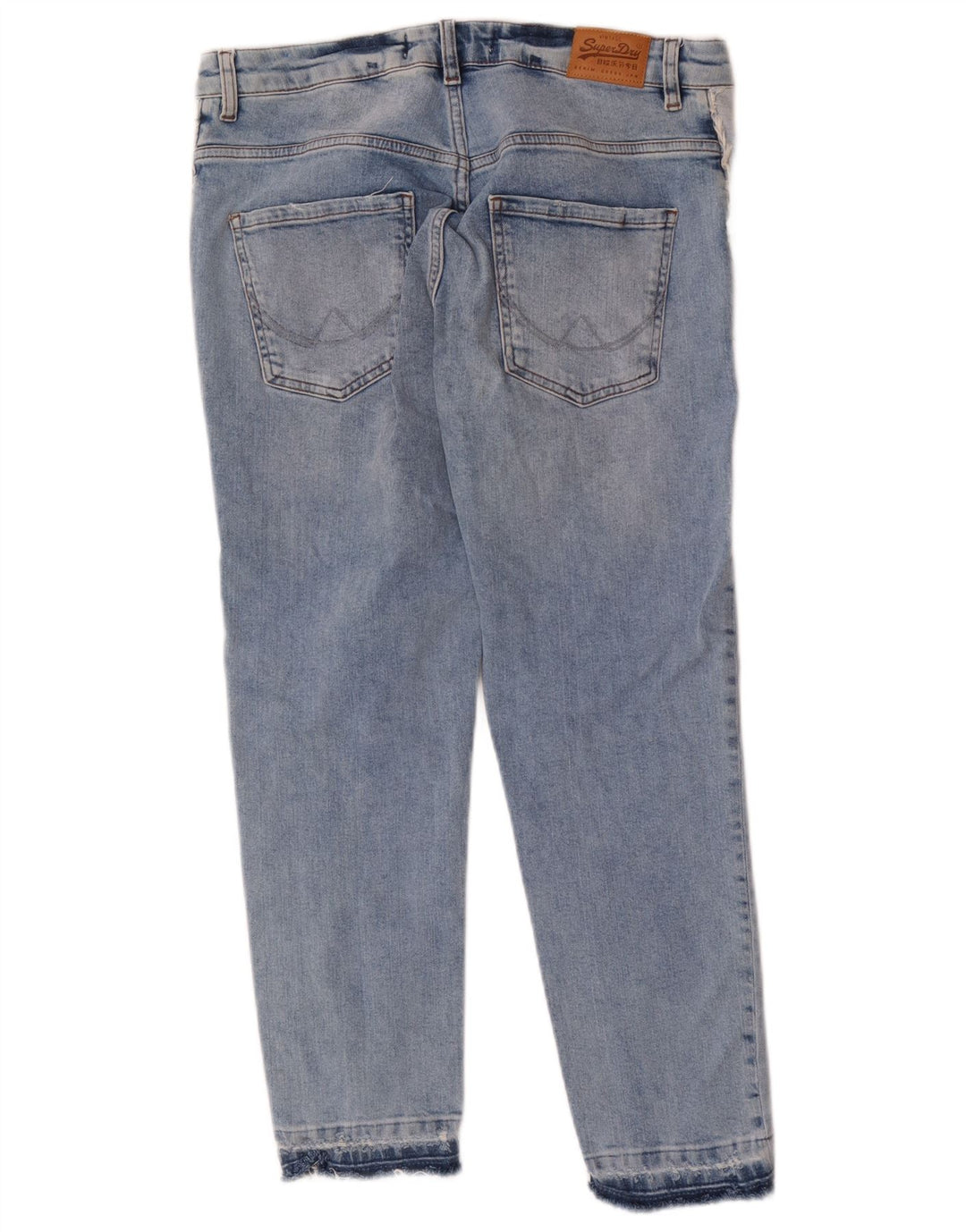 Superdry Riley Slim Jeans til kvinder W27 L25 blå bomuld