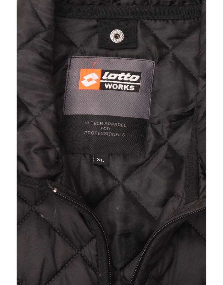 Lotto Herre Workwear Quiltet Jakke UK 42 XL Sort Polyamid