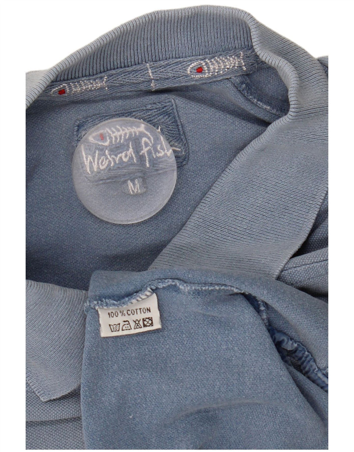 Weird Fish Herre Polo Shirt Medium Blue Bomuld