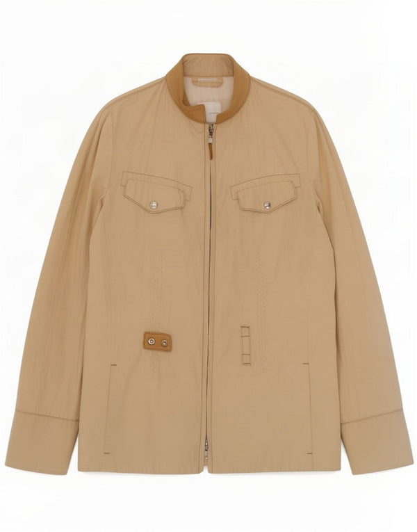 Belfe Womens Utility Jacket UK 8 Small Beige Bomuld