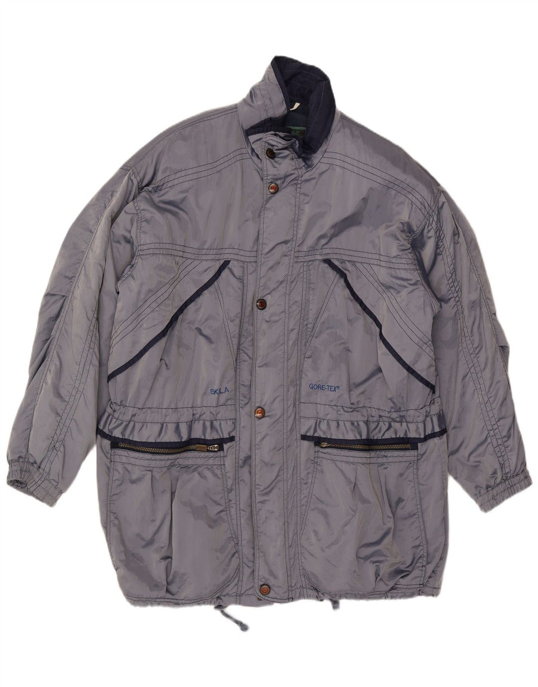 SKILA Herre Windbreaker Jacket UK 46 3XL Blå Akryl