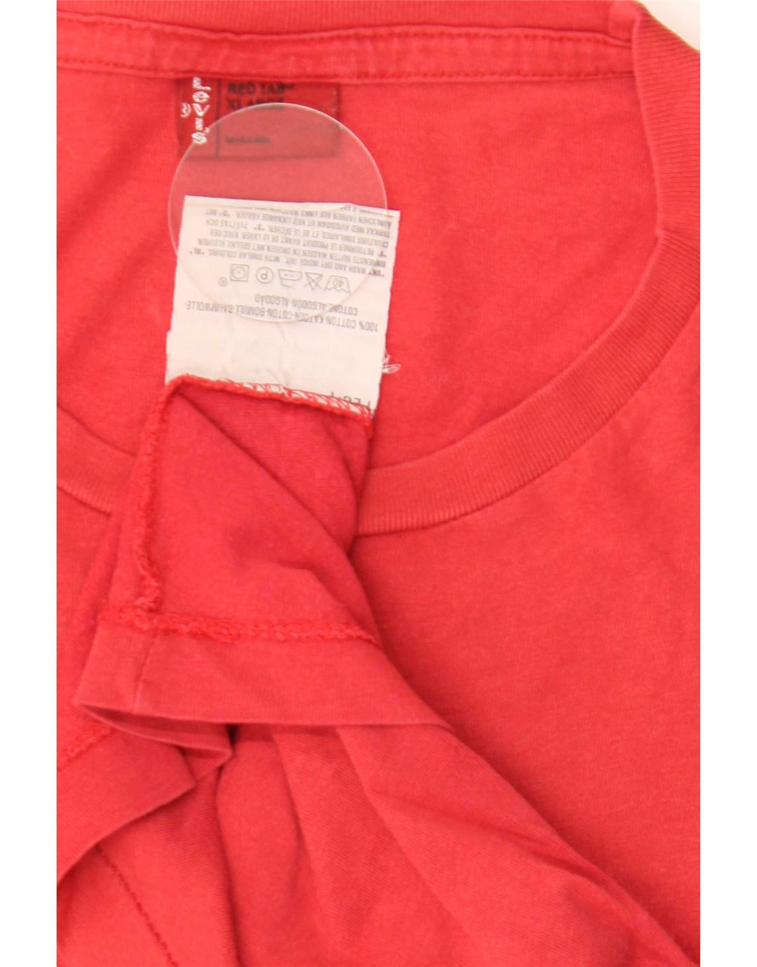 Levi's Herre grafisk T-shirt top XL rød bomuld