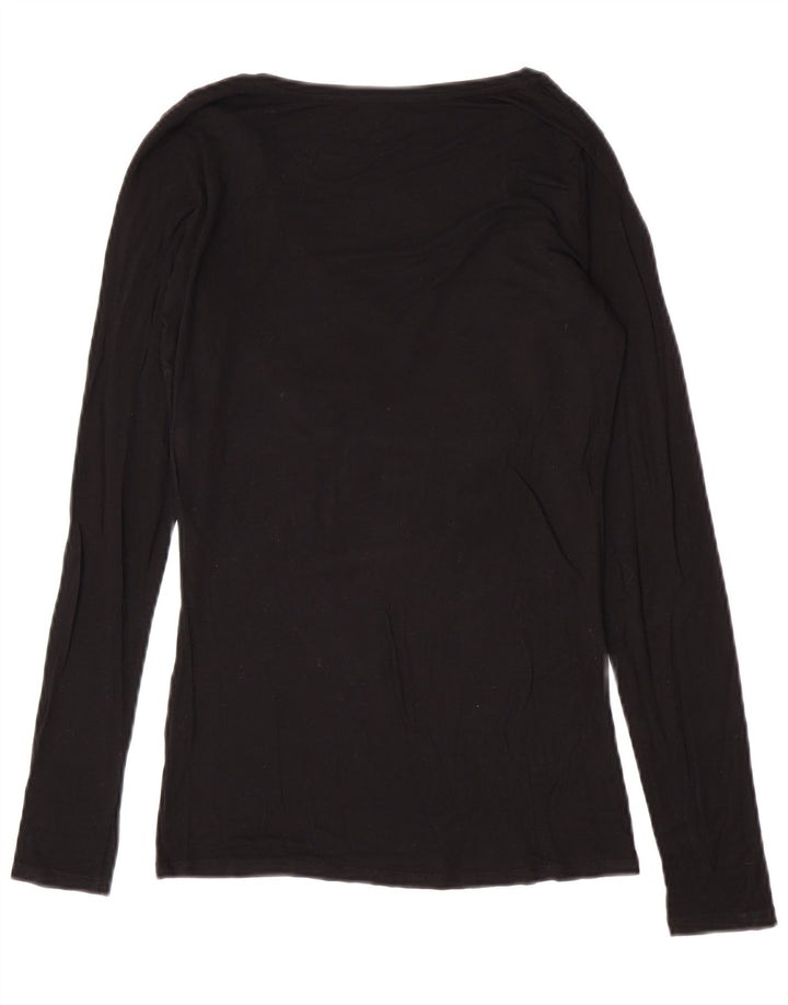 Guess Grafisk Top Langærmet UK 12 Medium Sort