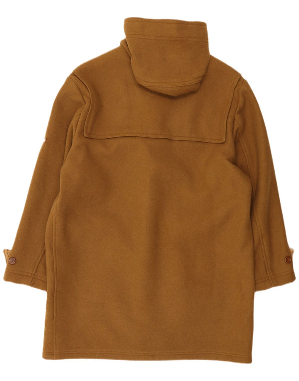 FACIBA Mens Hooded Duffle Coat IT 50 Large Brown Wool