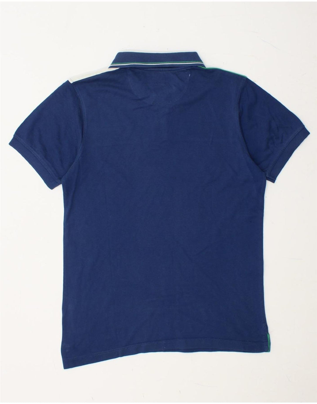 HARMONT & BLAINE Poloshirt med smal pasform til mænd Lille blå farveblok bomuld