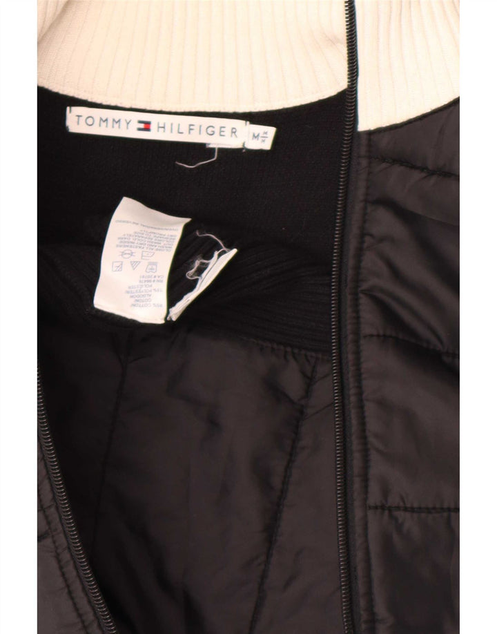 Tommy Hilfiger Dame Gilet UK 12 Medium Sort Colourblock Bomuld