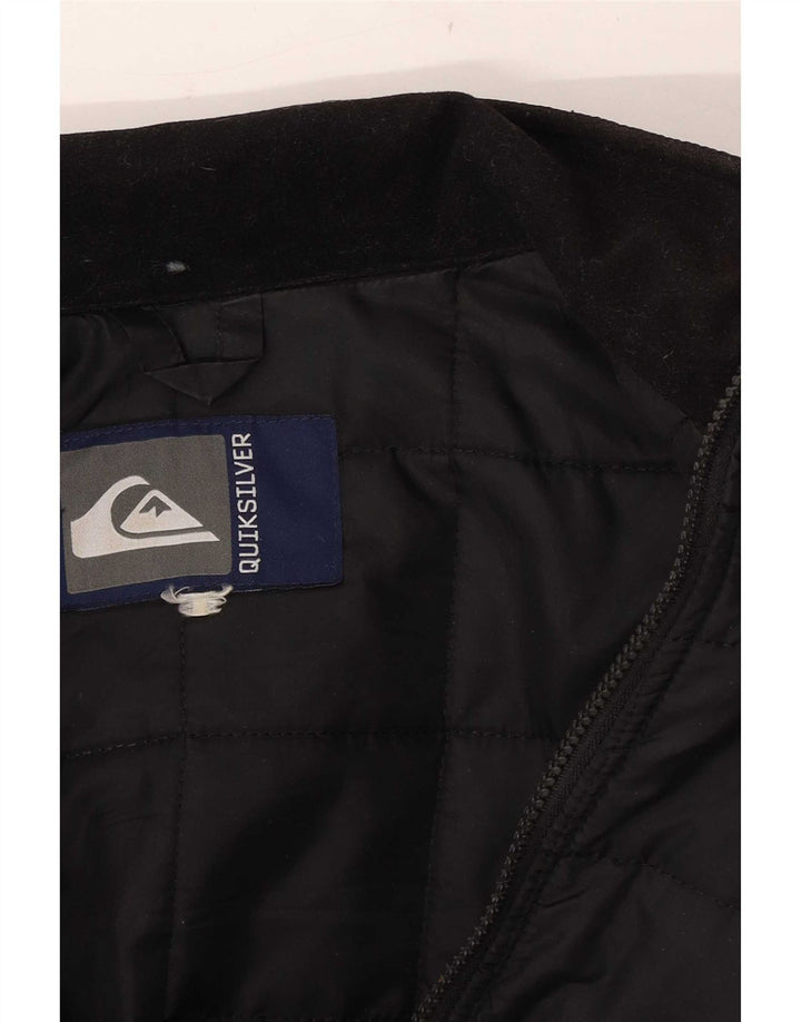 Quiksilver Herre Quilted Jacket UK 40 Large Black
