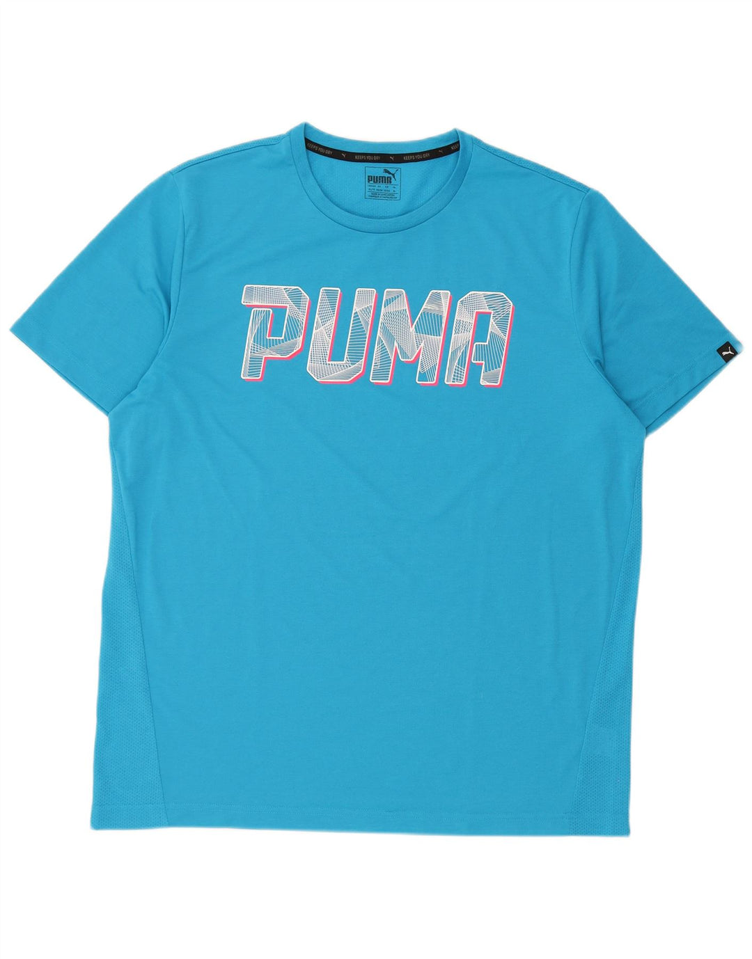 Puma Herre Grafisk T-Shirt Top XL Blå