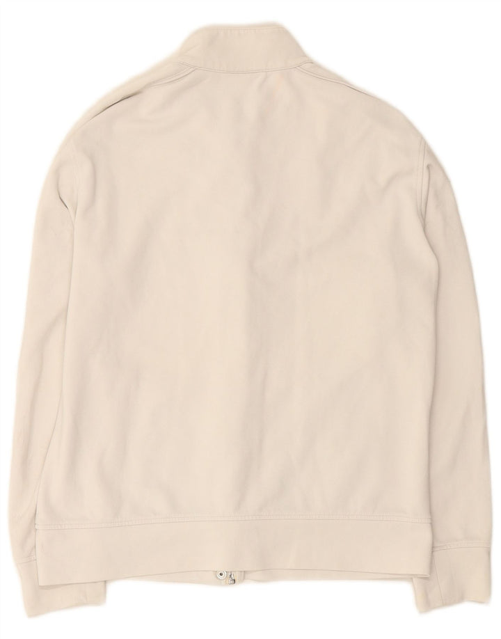 ASICS træningsdragt topjakke til kvinder UK 14 Stor hvid polyamid