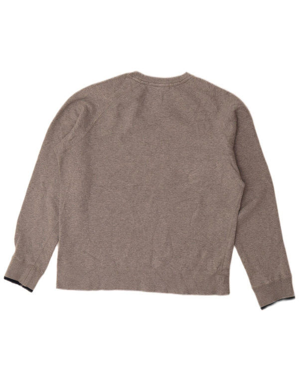 Nike grafisk sweatshirt til mænd, medium grå flækket bomuld