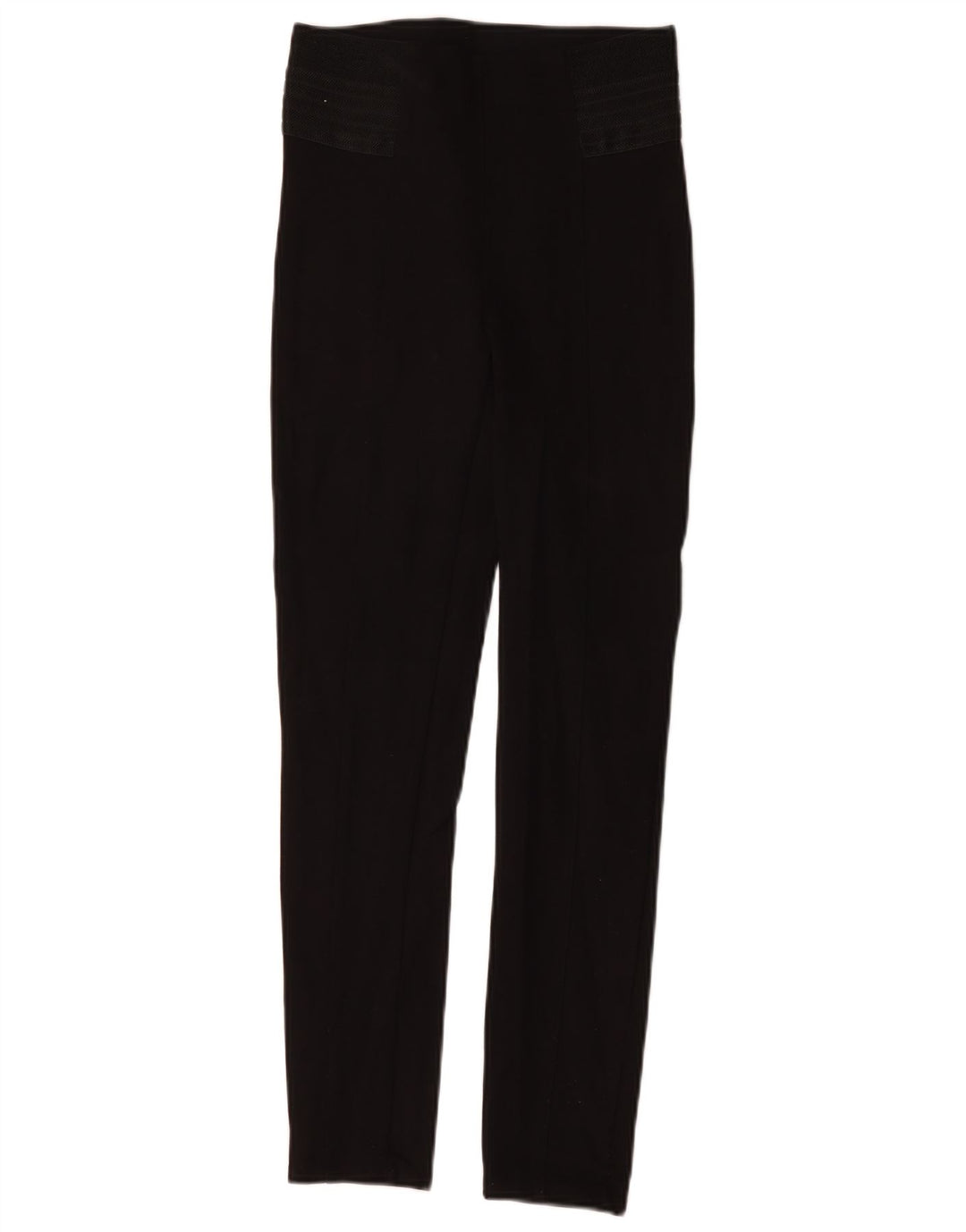 Zara Dame Slim Casual Bukser Small W26 L28 Sort Polyethylen