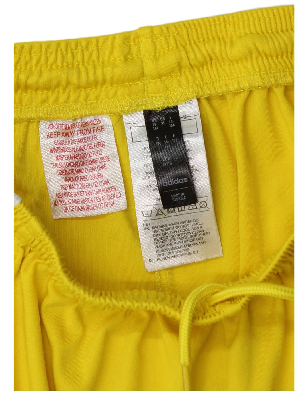 Adidas Boys Aeroready Sports Shorts 15-16 år Gul polyester