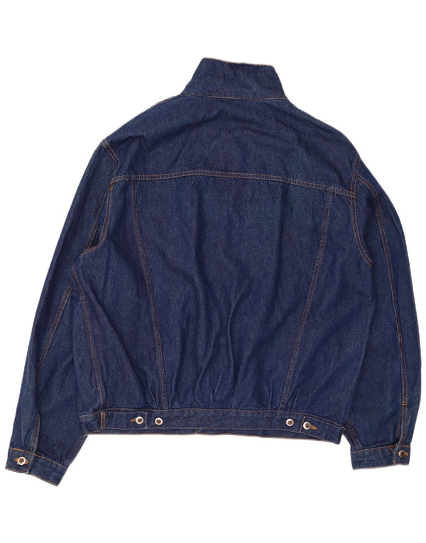VINTAGE Denimjakke til mænd UK 44 2XL Marineblå Bomuld
