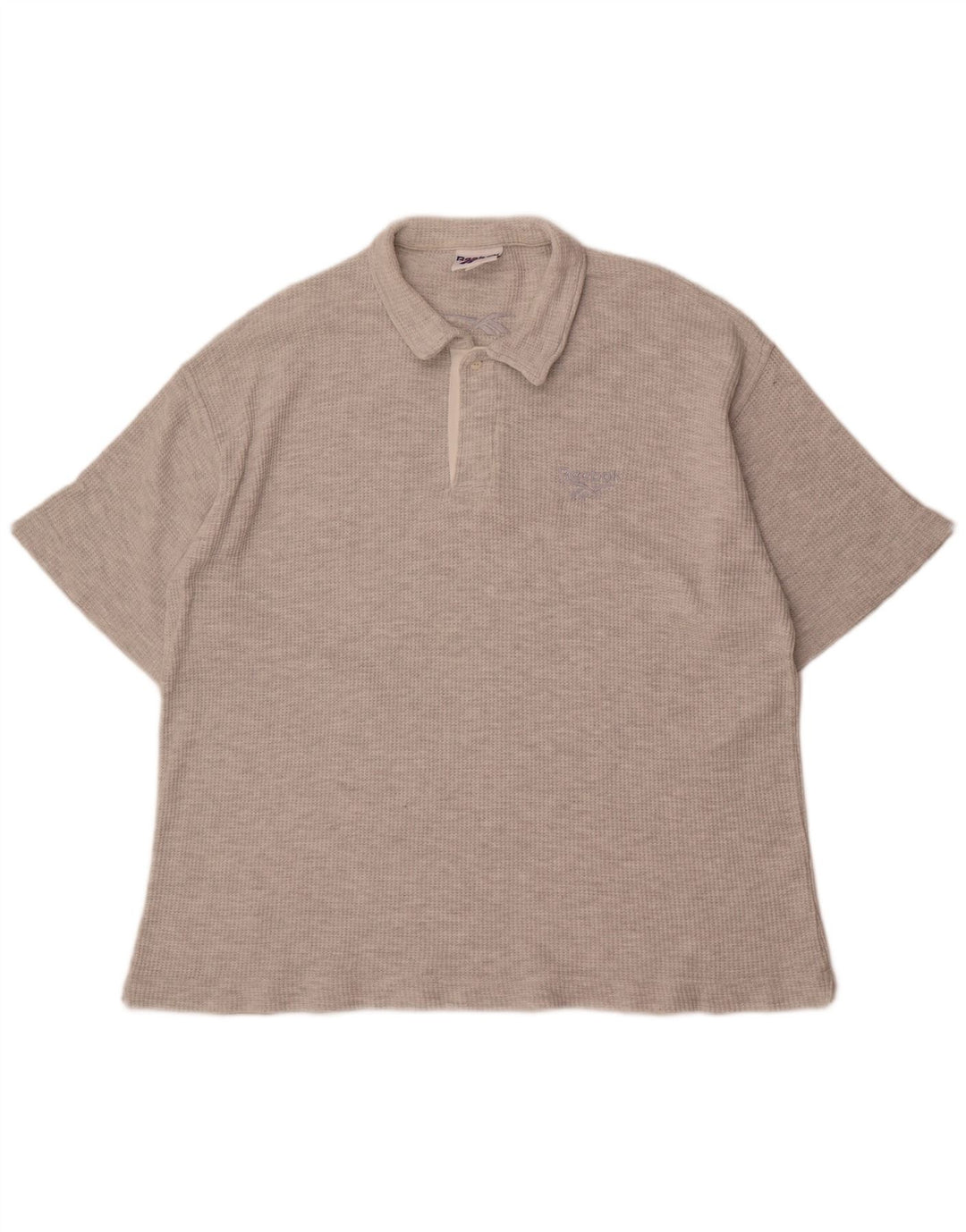 Reebok Polo Shirt til mænd 2XL Grå Flecked