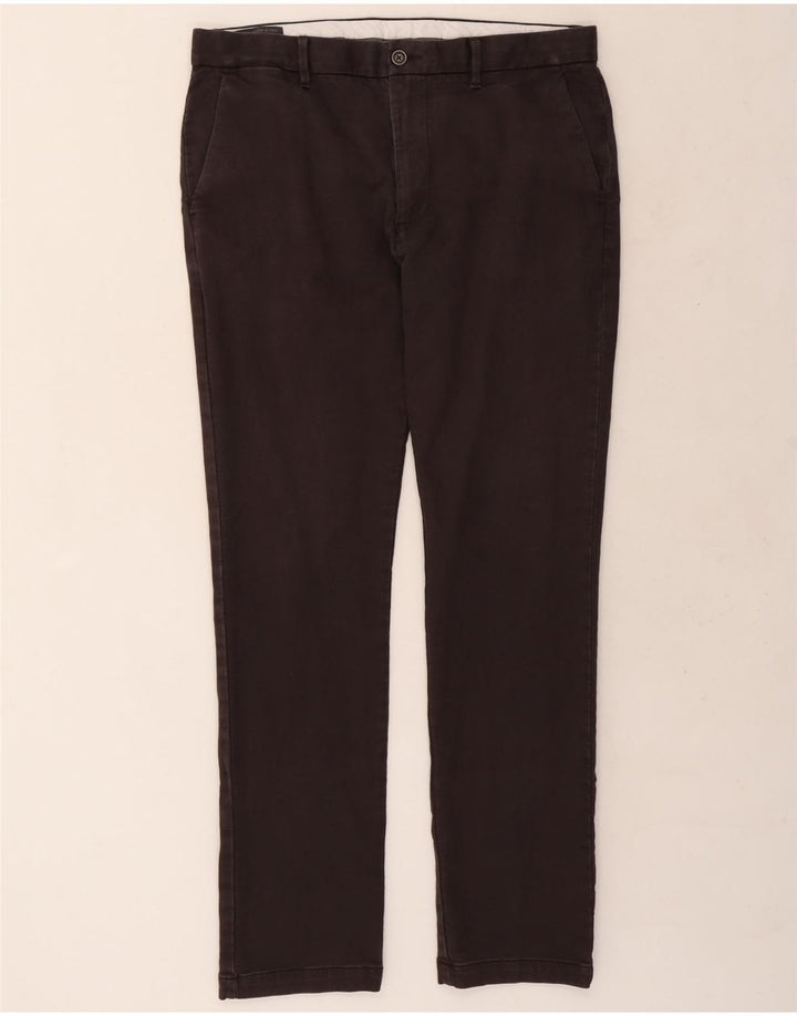 Marks & Spencer Herre Slim Chino Bukser W36 L33 Brun Bomuld