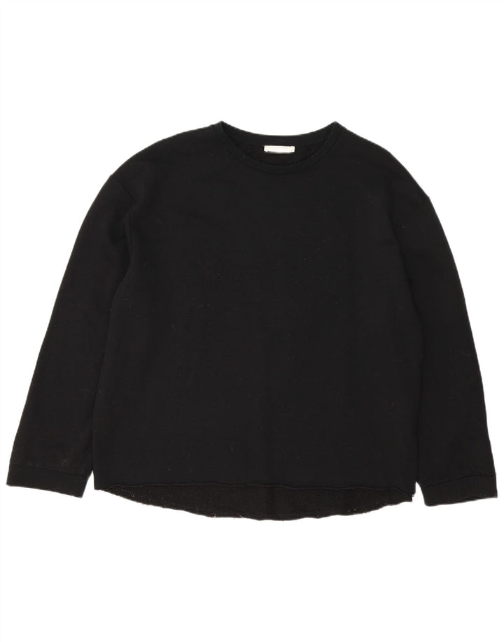 Zara Dame Trafaluc Oversized bluse Top UK 16 Stor Sort Bomuld