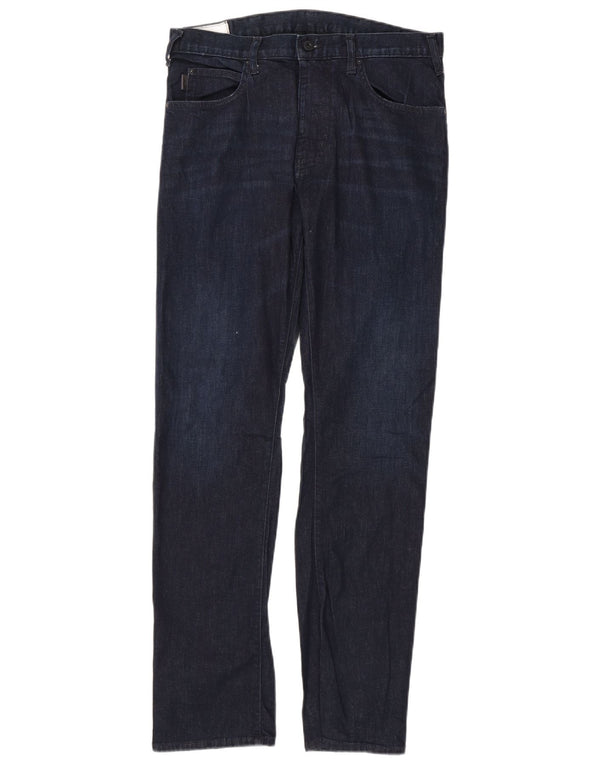 Emporio Armani Herre Slim Jeans W31 L32 Marineblå Bomuld