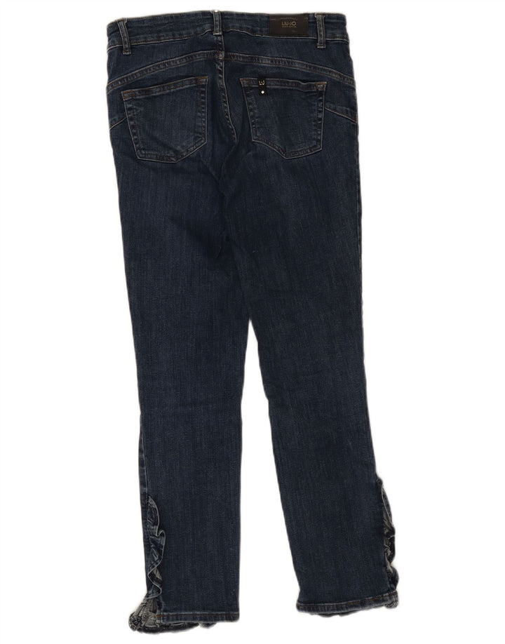 Liu Jo Dame Slim Jeans W28 L26 Marineblå Bomuld