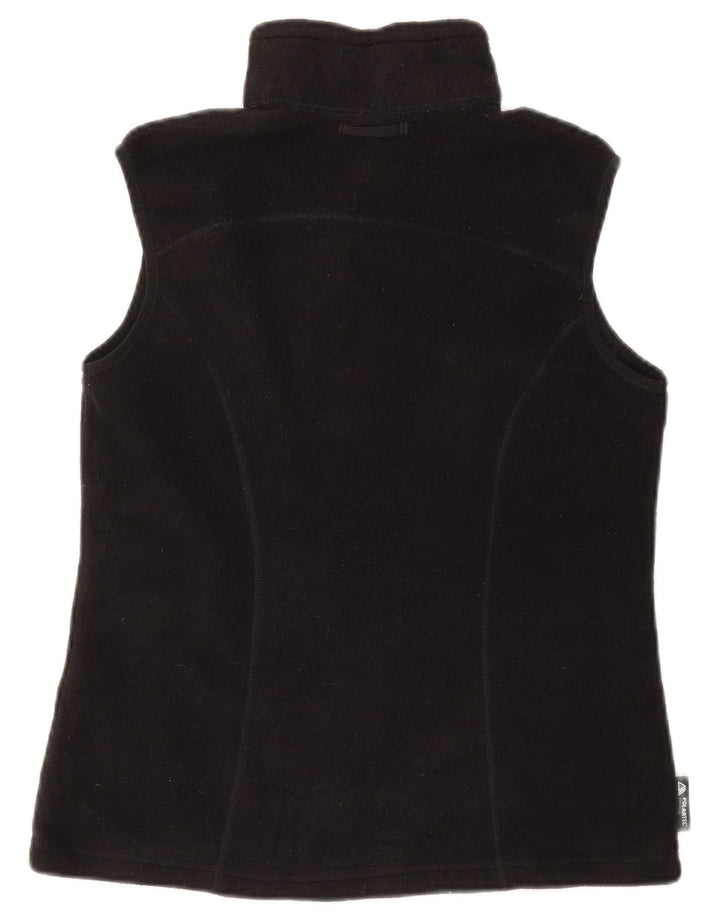 EDDIE BAUER Womens Fleece Gilet UK 14 Medium Black Polyester