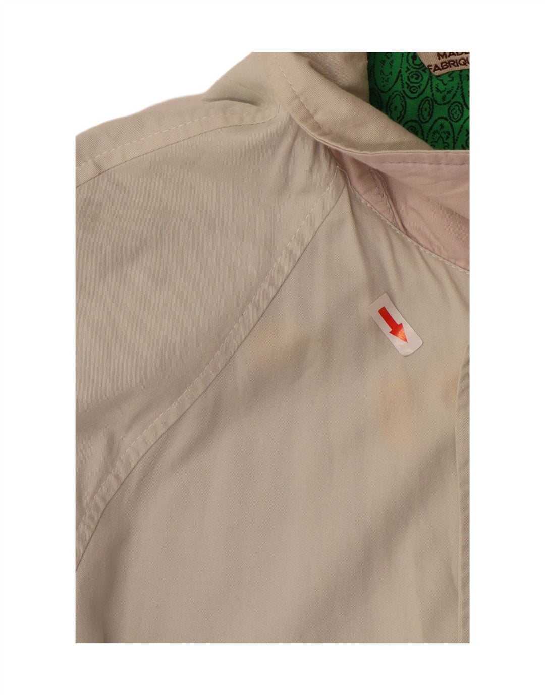 Stratos Herre Overfrakke UK 40 Stor Beige Bomuld