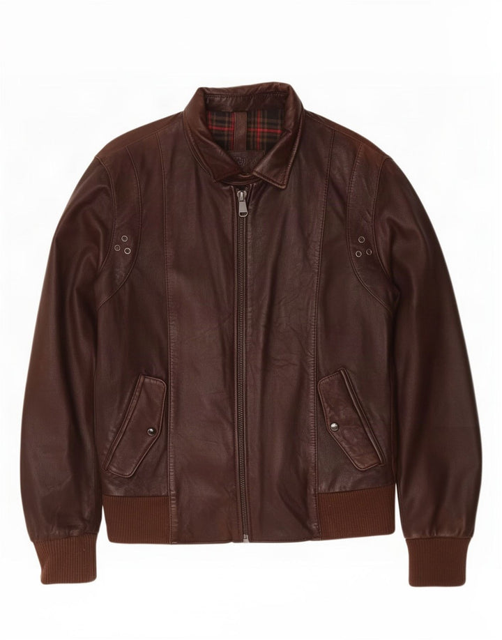 Conbipel Herre Læderjakke IT 48 Medium Brun