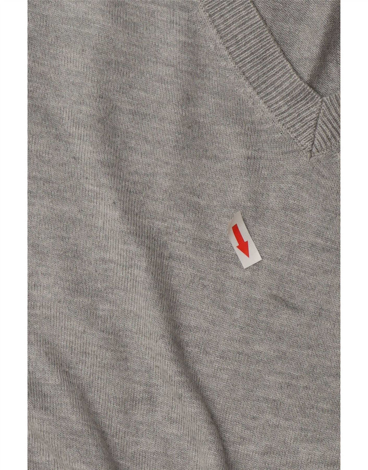 Marks & Spencer Dame Oversized V-hals sweater UK 18 XL Grå