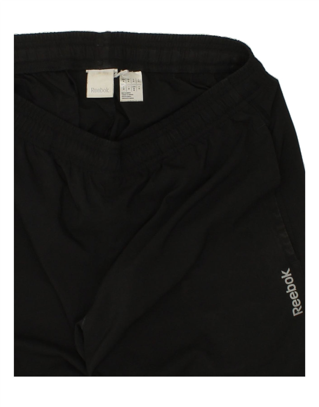 REEBOK Mens Tracksuit Trousers Medium Black Polyester Vintage Reebok and Second-Hand Reebok from Messina Hembry 