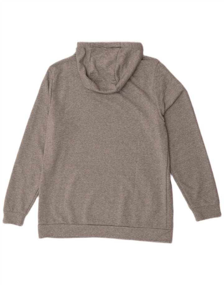 Nike Herre Dri Fit Hoodie Jumper Medium Grey Bomuld