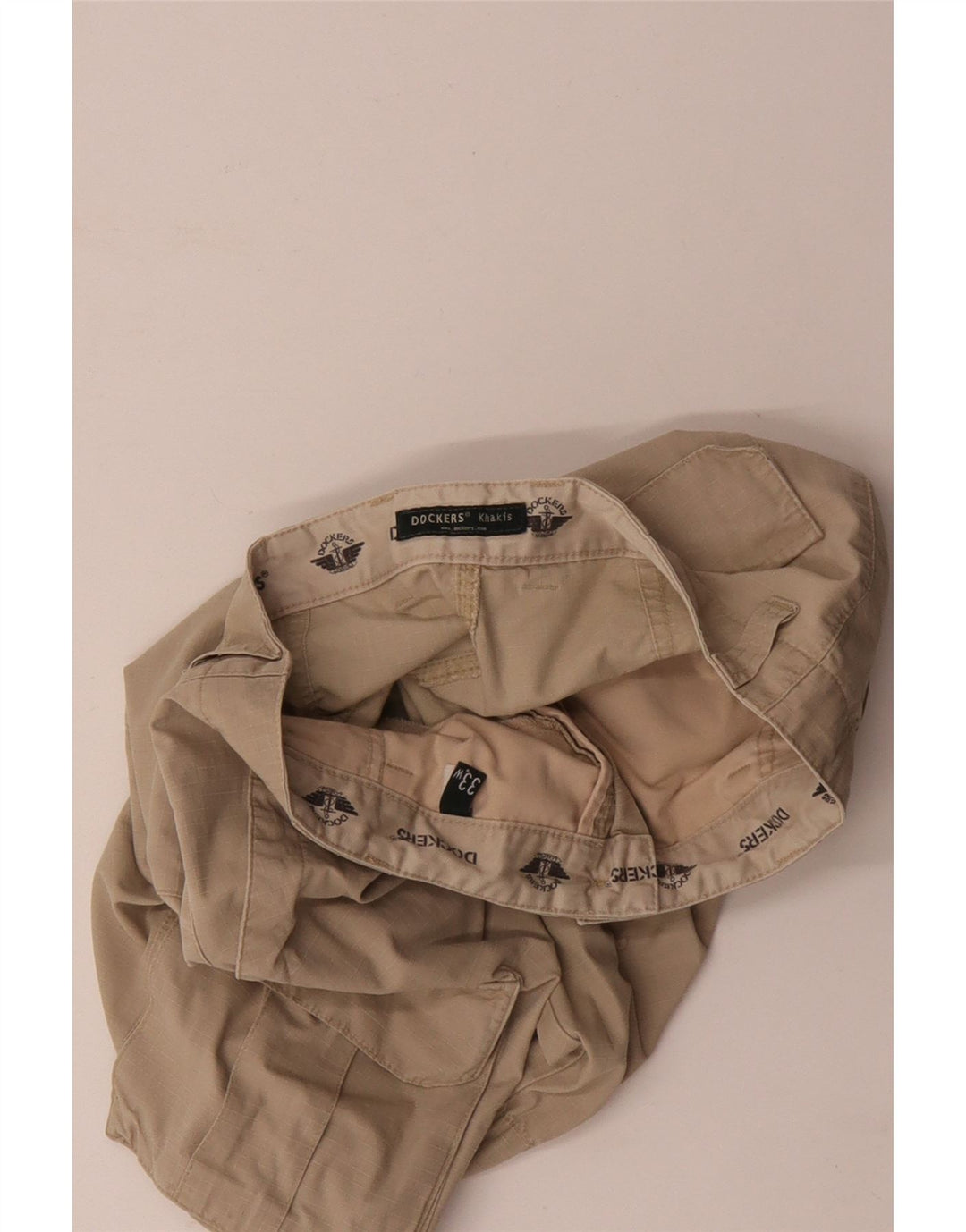 DOCKERS Kvinder Khakis Cargo Shorts W33 Medium Beige