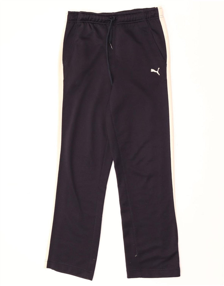 Puma træningsdragt bukser til kvinder UK 8 Small Navy Blue Colourblock Polyester