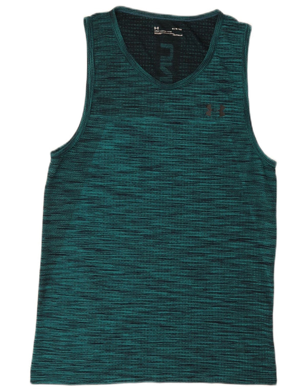 Under Armour Herre Heat Gear Grafisk Vest Top Medium Grøn Flecked