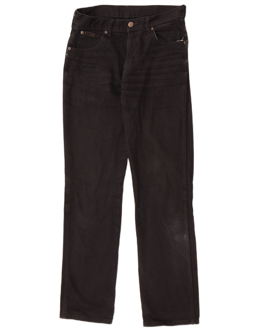 Wrangler Herre Texas Straight Jeans W30 L32 Sort Bomuld