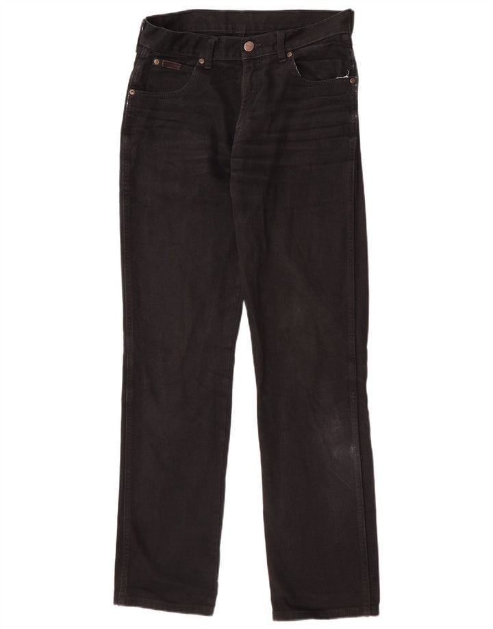 Wrangler Herre Texas Straight Jeans W30 L32 Sort Bomuld