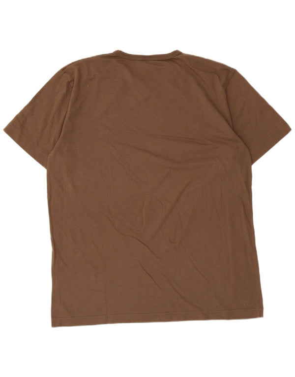 S.Oliver Dame T-Shirt Top UK 18 XL Brun Bomuld