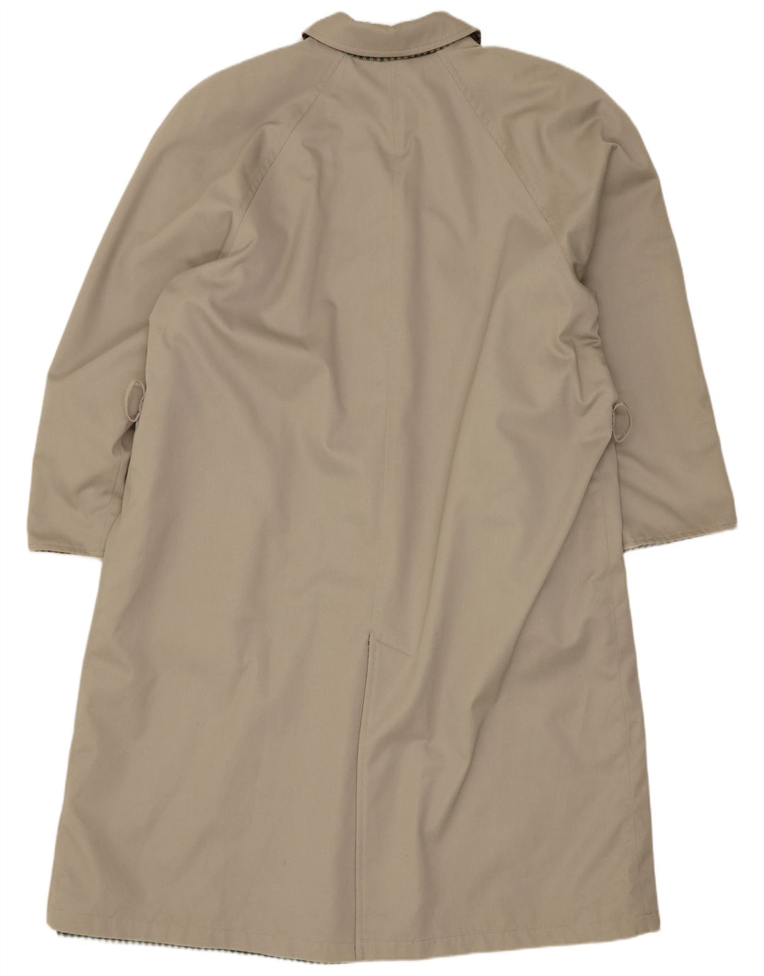 Vintage vendbar overfrakke til kvinder EU 46 XL beige uld