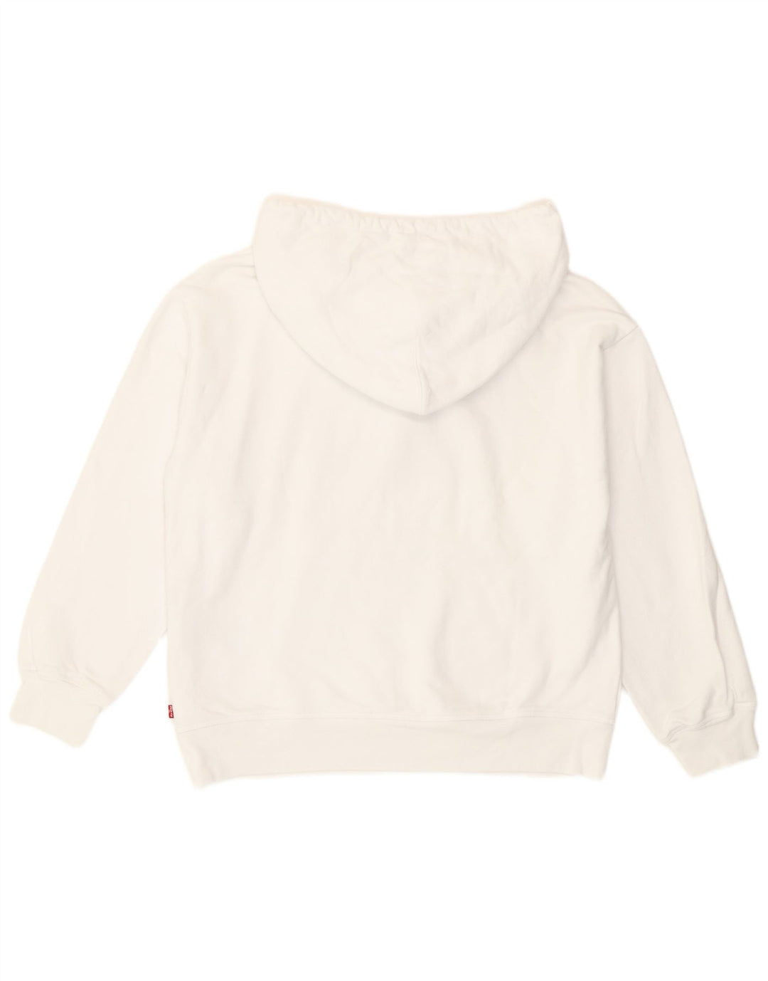 Levi's Grafisk Oversized Hoodie Jumper til kvinder UK 14 Medium White Bomuld