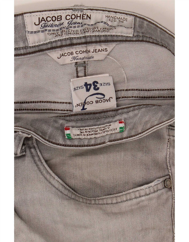 Jacob Cohen Herre Slim Jeans W34 L30 Grå Bomuld