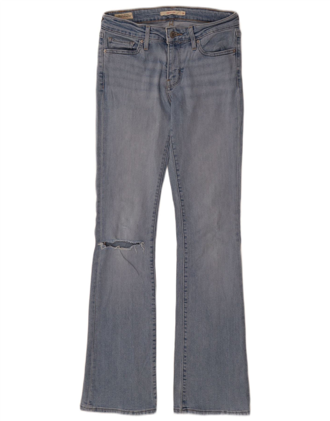 Levi's Dame 715 Bootcut Jeans W26 L32 Blå
