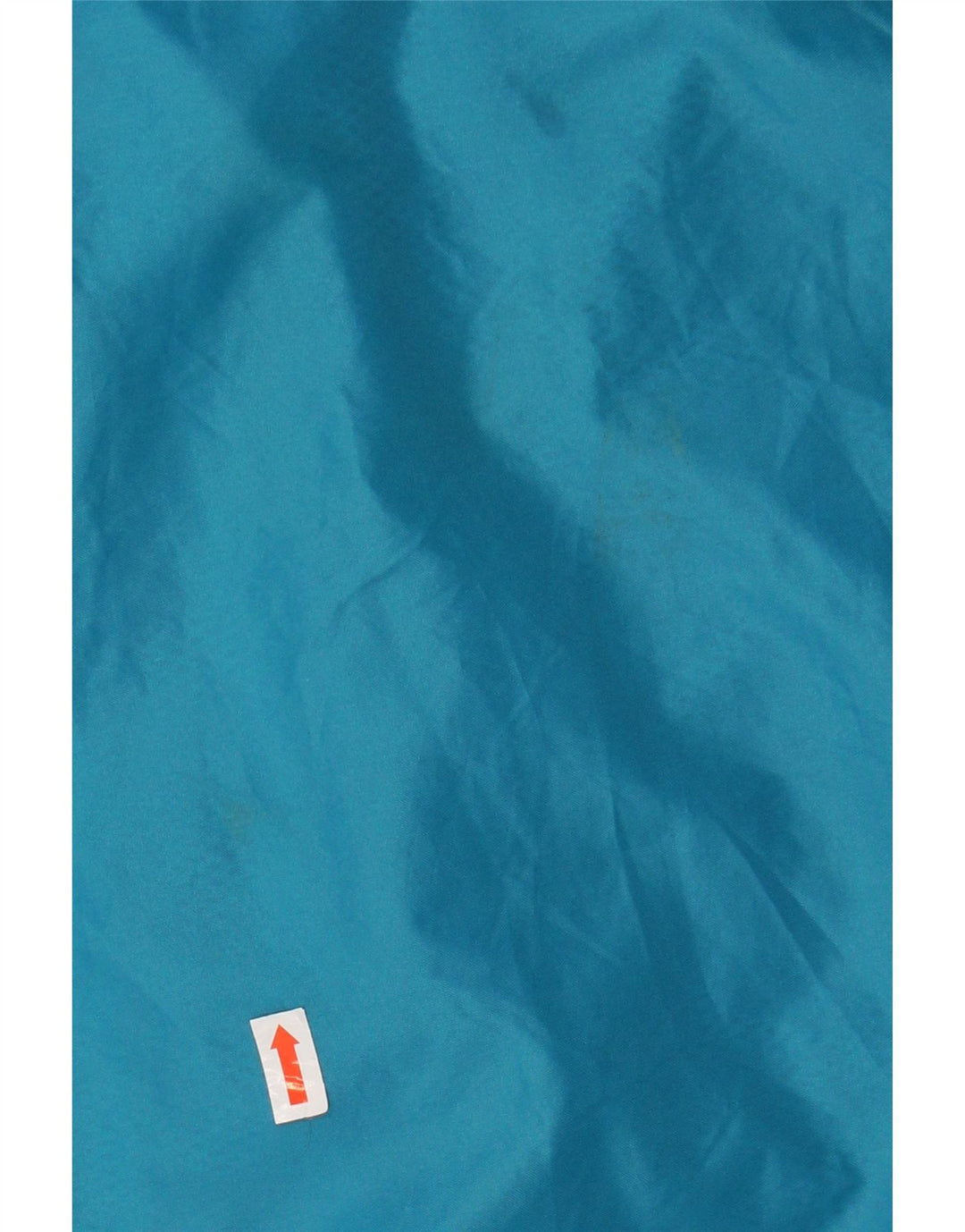 Vintage regnjakke med hætte til kvinder UK 16 Large Navy Blue Colourblock