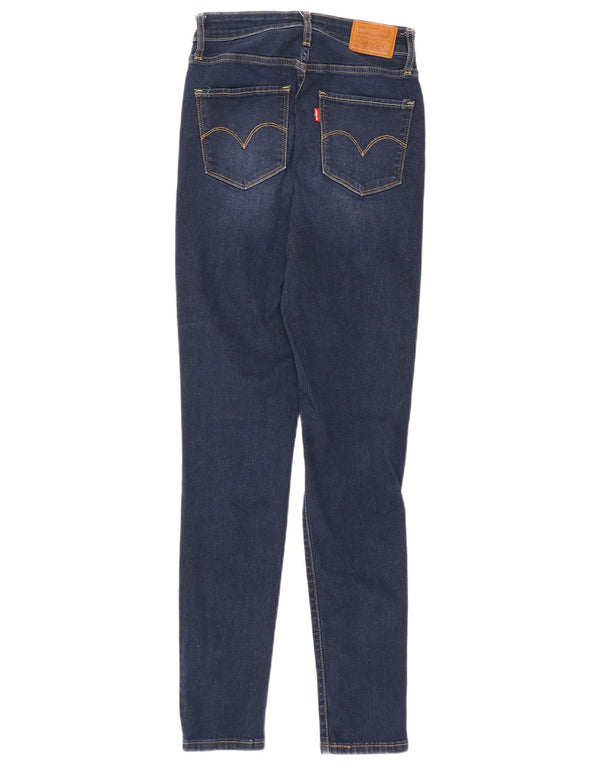 Levi's Dame 721 Skinny Jeans med høj talje W25 L29 Marineblå Bomuld