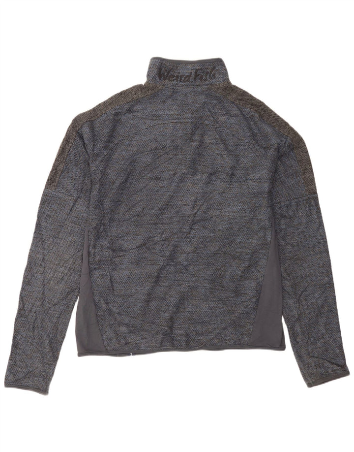 Weird Fish Herre træningsdragt Topjakke Stor Blå Colourblock Polyester