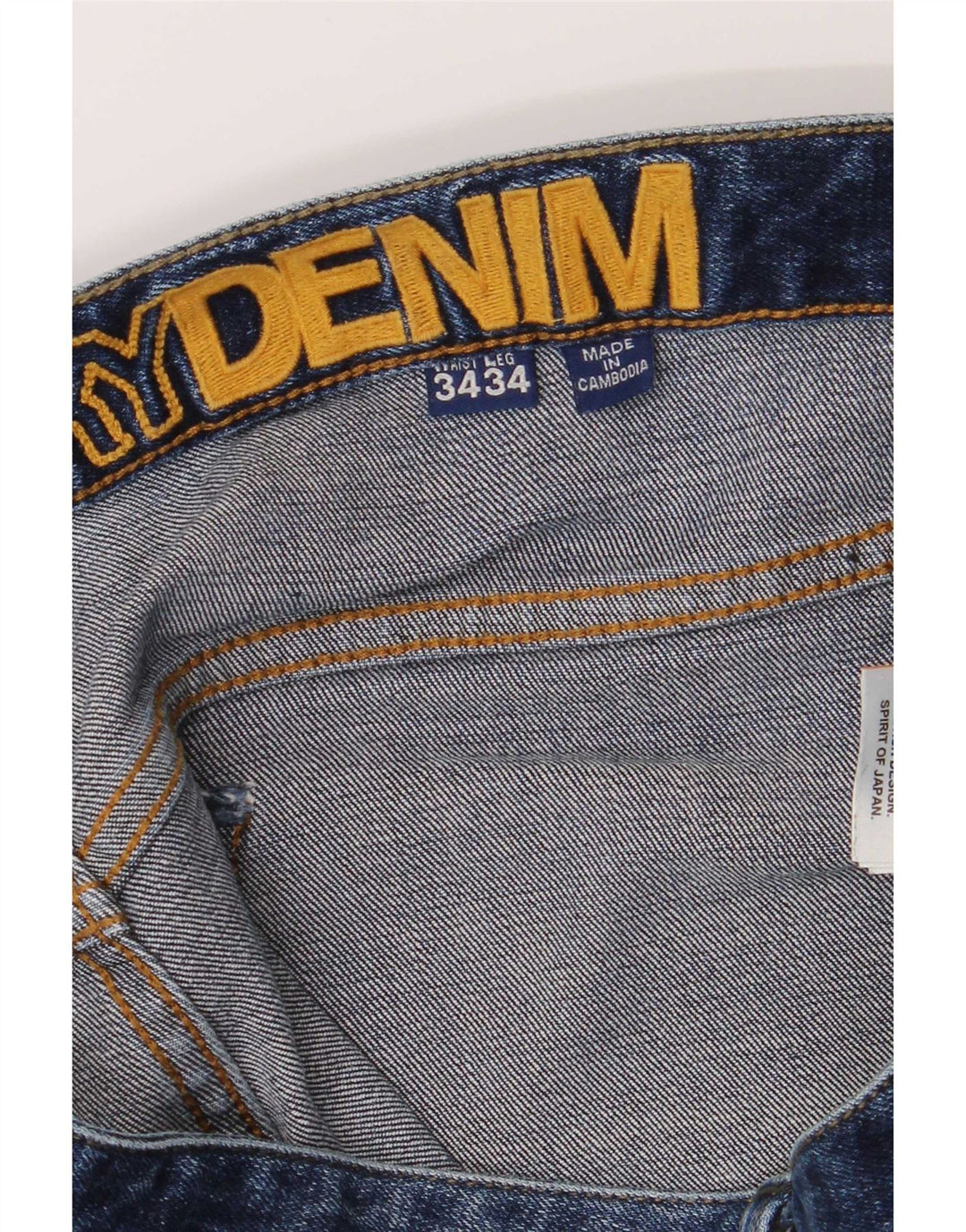 Superdry Straight Jeans til mænd W34 L30 blå bomuld