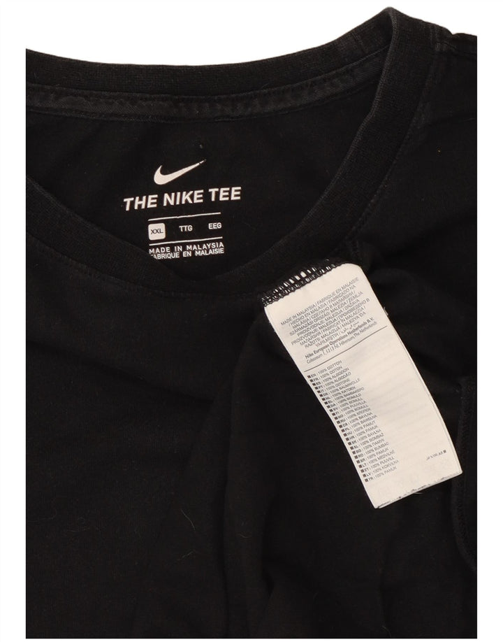Nike T-shirt top til mænd 2XL sort bomuld
