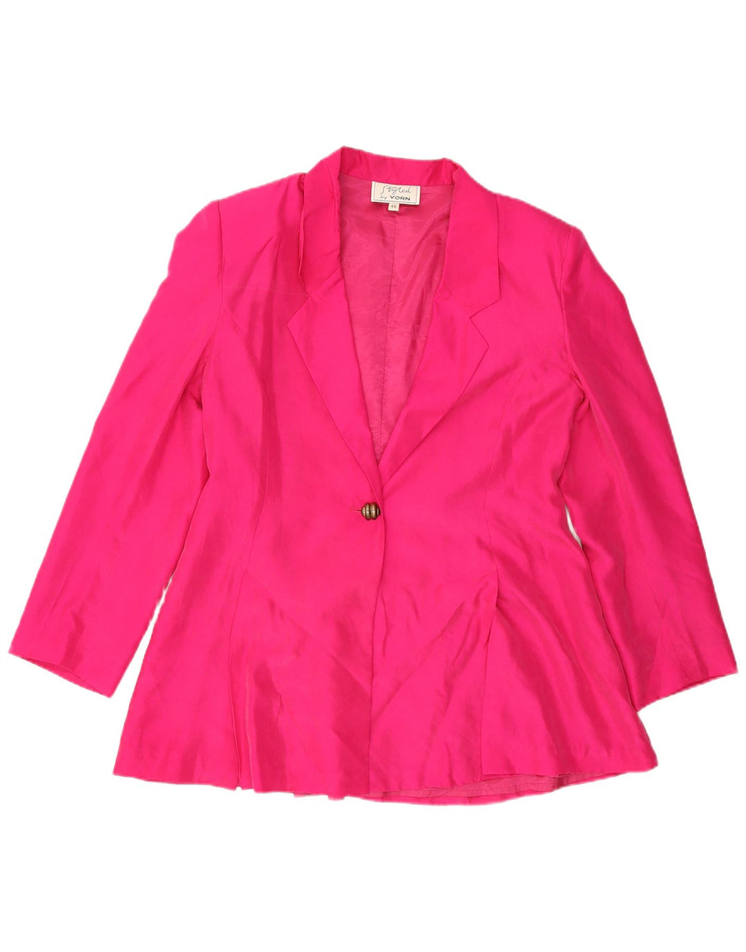 Yorn Dame 1-knap blazerjakke EU 40 Medium Pink Silke